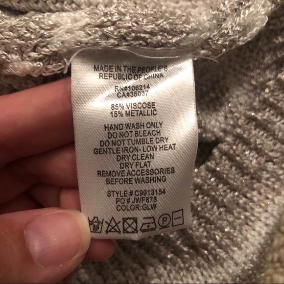 Joes jeans metallic 3/4 sleeve sweater - Picture 4 of 5